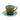 ถ้วยชาม [PP] Ariana Coffee Cup Saucer Turquoise Brown