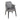 Simone dark grey dining chair seen from above at a three-quarter angle, showing the padded seat