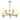 โคมไฟเพดาน [UD] Aimee 6 Pendant Lamp Brass