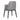 Simone dark grey dining chair from a rear three-quarter angle with tapered black legs