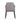 Rear view of the Simone dark grey dining chair with upholstered back and flared arms