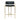 เก้าอี้เคาน์เตอร์ [PN] Paisley Counter Stool SH66 PVC Black3 (Gold Leg)