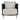เก้าอี้พักผ่อน [SA] Maverick Armchair Norway Gird & Black Back (Chrome Rose Gold Leg)