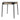 โต๊ะคาเฟ่ [SW] Vitto Cafe Table Black