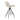 Light brown Matera SH75 counter stool from a rear angle showing the stitched backrest and black frame