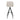 Rear view of the light brown Matera SH75 counter stool with channel-stitched back and black legs