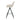 Side view of the light brown Matera SH75 counter stool showing the tilted backrest and black footrest