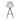 เก้าอี้เคาน์เตอร์ [AG] Matera Counter Stool SH75 Grey (Black Leg)