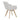 Rear three-quarter view of the Odille beige dining chair with stitched back panels and natural wood legs