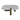 โต๊ะกลาง [DB] Meridian 100 Coffee Table White Mable (Brass Leg)