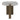 โต๊ะข้าง [DB] Meridian Side Table White Mable (Brass Leg)