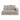 Nordlux 2.5-seater one-arm sofa in latte fabric with scatter cushions, front view