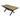 โต๊ะทานอาหาร [IC] Sphere 150-200 Dining Table Teak (Black Legs) (Extendable)