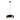 Sigtu black pendant lamp with glossy dome shade and white diffuser, front view