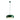 Sigtu green pendant lamp with glossy dome shade and white diffuser, front view