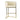 เก้าอี้บาร์ [PN] Khalid Counter Bar Chair White