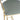 Close-up of the grey faux leather seat edge on the Paisley stool gold-tone frame