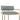Close-up of the grey Paisley bar stool padded backrest, seat and gold-tone metal arm