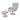 เก้าอี้พักผ่อน [SE] Homen Swivel Lounge Chair Silver