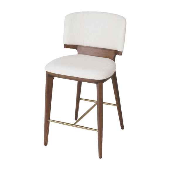 เก้าอี้เคาน์เตอร์ counter stool white in pastel space