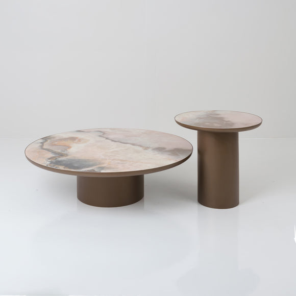โต๊ะกลาง coffee table bronze in living space
