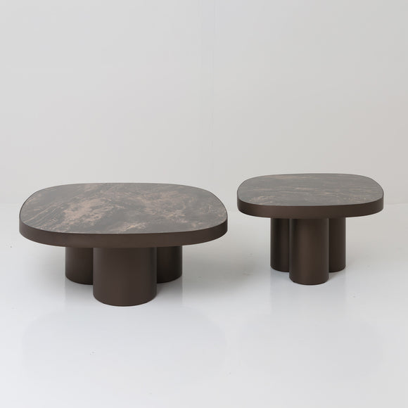 โต๊ะกลาง coffee table bronze in pastel space