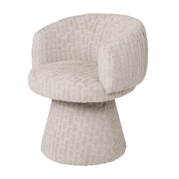 เก้าอี้ทานอาหาร swivel dining chair white for cozy home